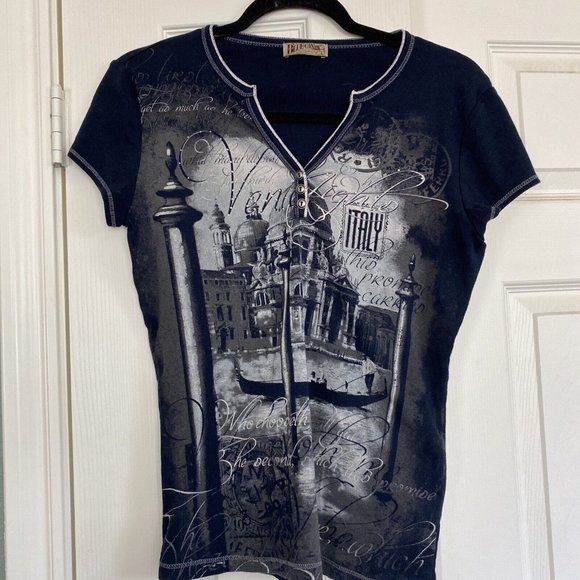 Blue Canyon clothing italy t-shirt Size Large - Picture 1 of 6